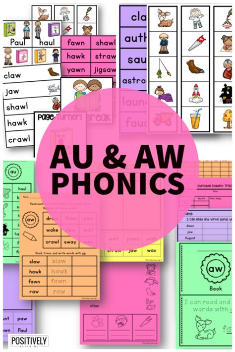 Au Aw Phonics Practice Positively Learning