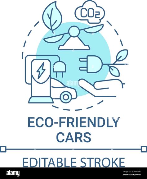 Eco Friendly Cars Concept Icon Stock Vector Image And Art Alamy