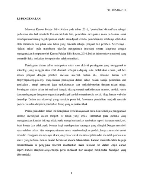 Data kajian dianalisis dan dipaparkan secara kuantitatif dan kualitatif dan dipersembahkan dalam bentuk linear serta jadual, graf. (DOC) KERJA KURSUS PENGAJIAN AM : KAJIAN PEMBELIAN ATAS ...