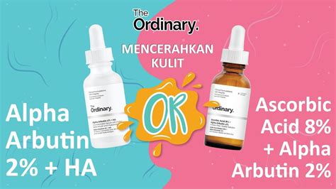 The ordinaryascorbic acid 8% + alpha arbutin 2%<p>perfect for brightening skin and minimising the appearance of uneven skin tone, the ordinary's ascorbic acid 8% + alpha arbutin 2% is optimised for ideal stability. The Ordinary untuk Mencerahkan | Alpha Arbutin 2% + HA ...