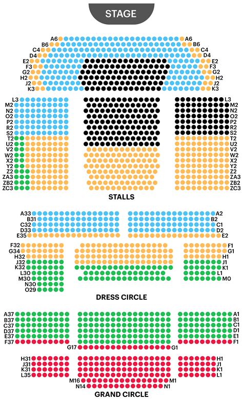 Prince Edward Theatre Seating Plan