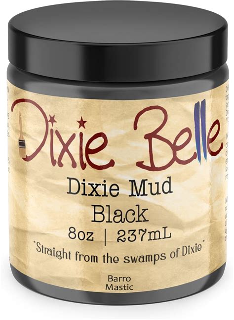 dixie belle mud black 8oz repair filler special effect mud for diy projects stencil