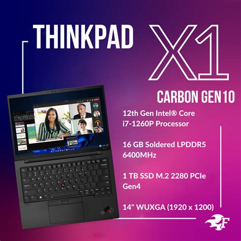 Thinkpad X1 Carbon Gen 10 Intel Core I7 1260p Fireshot