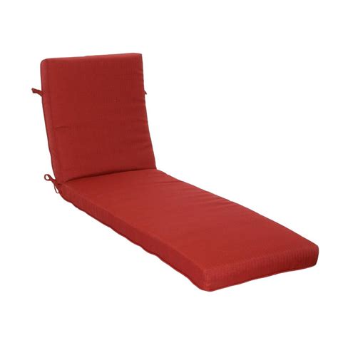 Looking for a good deal on chair cushions outdoor? Hampton Bay Chili Texture Outdoor Chaise Lounge Cushion ...