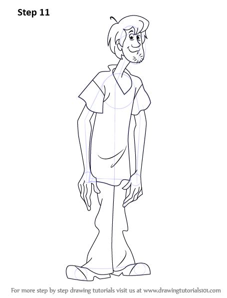 How to draw a dog with ink liners. Step by Step How to Draw Shaggy from Scooby-Doo ...
