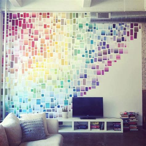 Rainbow Wall Paint Swatches Wall Dorm Decorations Home Diy
