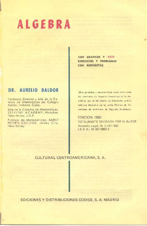 Please copy and paste this embed script to where you want to download algebra de baldor. ALGEBRA DE BALDOR - pdf Docer.com.ar