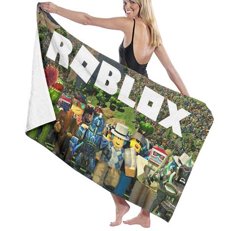 Amazoncom Vimmucir Roblox Cotton Beach Towel Luxury 