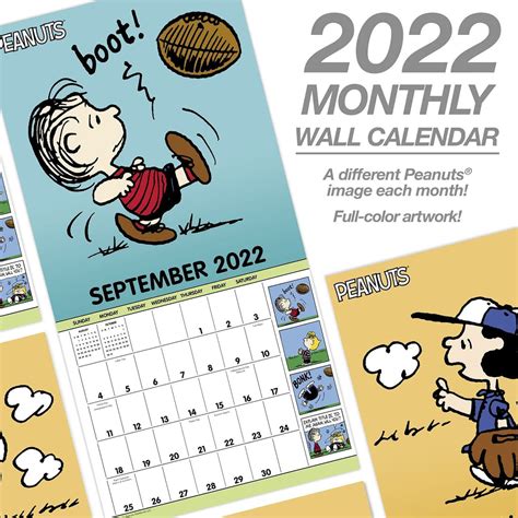 2021 2022 16 Month Peanuts Wall Calendar