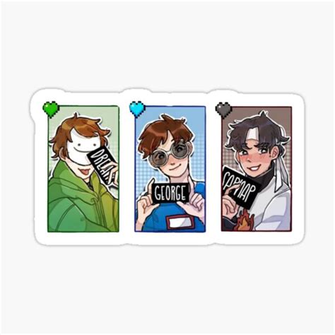 Shimeji is a bunch of animated characters which play on your phone's screen and you can upgrade them to be inside other apps. "dream SMP " Sticker by blackholywings | Redbubble