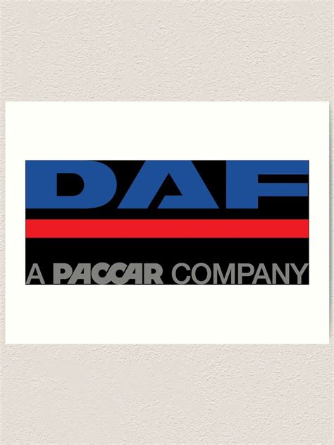 Truck Daf Paccar Logo Art Print For Sale By Weatherby501