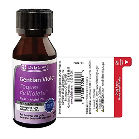 De La Cruz Gentian Violet Violeta De Genciana Tincture Of Violet 1