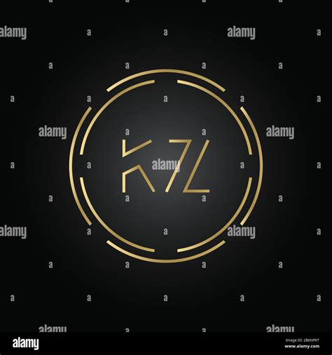 plantilla vectorial de diseño del logotipo del alfabeto kz inicial letra abstracta kz logotipo