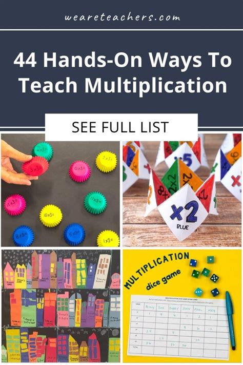 44 Fun Hands On Ways To Teach Multiplication Artofit