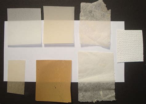 Samples Of Hand Made Papers With Solkafloc The Four To The Left With