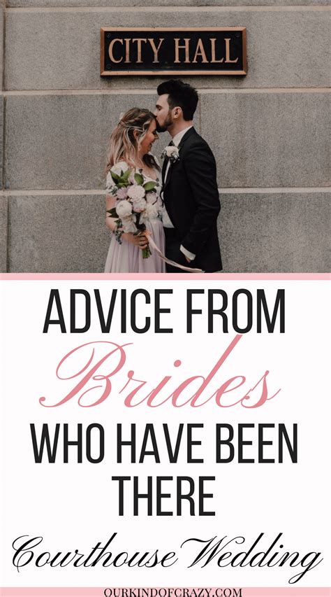 Advice For Brides Having A Courthouse Wedding Plus Beautiful