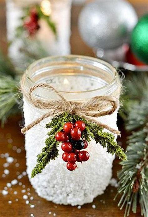 25 Easy And Cool Diy Christmas Decoration Ideas Christmas Mason Jars