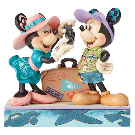 Jim Shore Travel Mickey And Minnie Figurine Mickey Disney Disneyland
