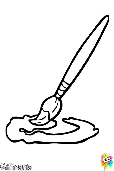 Paint Brush Colouring Pages - ClipArt Best