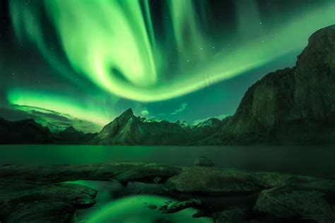 Wirbelnde Nordlichter Foto And Bild Europe Scandinavia Norway Bilder