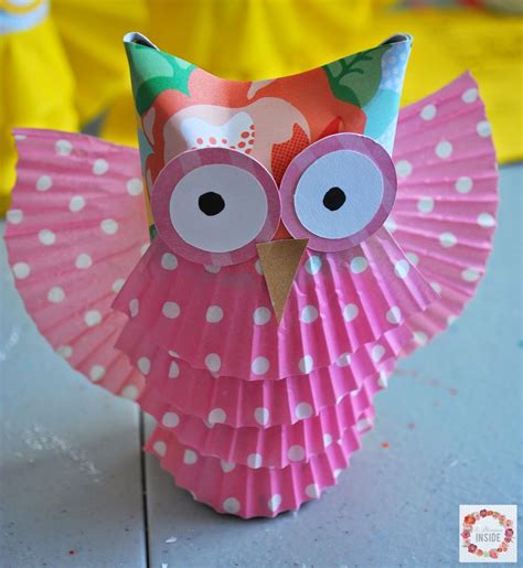 Paper Owls Crafts A Glimpse Inside Toilet Paper Tube Owls Animal Crafts