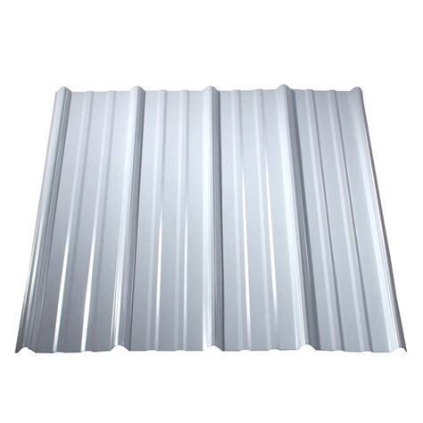 Metal Sales Classic Rib 3 Ft X 12 Ft Ribbed Bright White Metal Roof