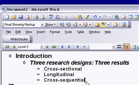 Maybe you would like to learn more about one of these? Using MS Word to Outline Your Paper