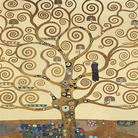 Quadro Stampa Su Tela Gustav Klimt Lalbero Della Vita Ii