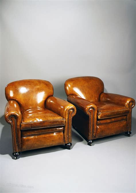 >> types of leather armchairs available Pair Of Antique Leather Armchairs - Antiques Atlas