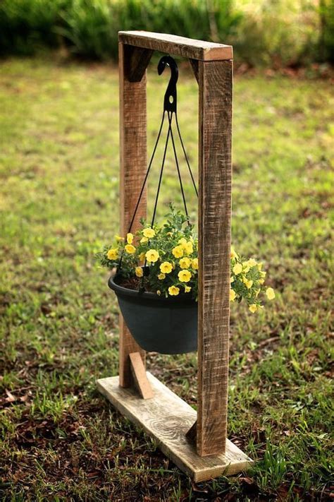 Plant Hanging Basket Stand Hanging Flower Baskets Diy Pallet