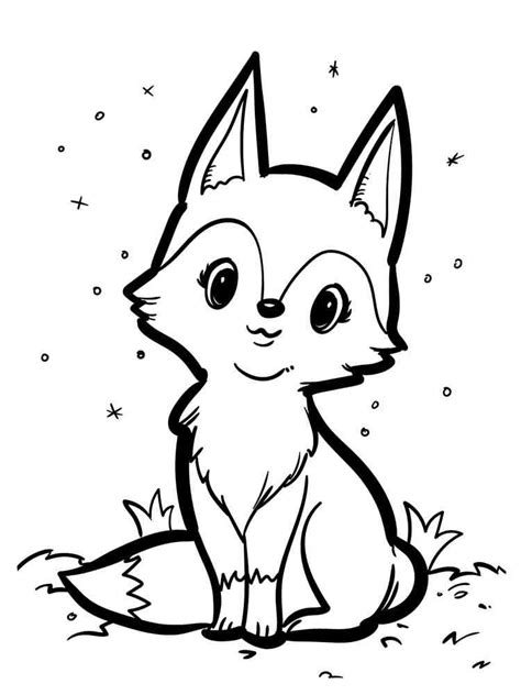 Cartoon Fox Coloring Page Wecoloringpage Com