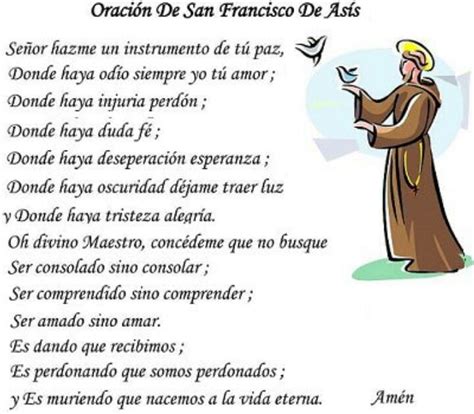 Oracion De San Francisco De Asis Aa Luna Ojensen