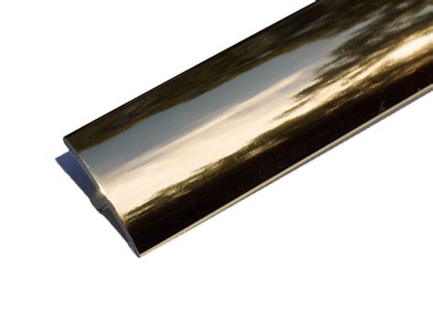 She molding represents a trimming option that you can use next to baseboards or walls. 3/4" Gold T-Molding