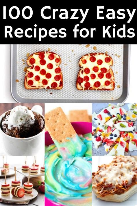 Get started with some easier recipes that will not scare you away. 100 Crazy Easy Recipes for Kids | Easy meals for kids ...