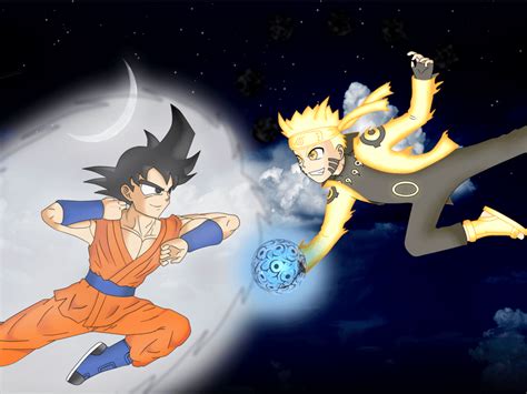 Goku Vs Naruto Games 💖goku Naruto Vegeta Wallpapers Wallpaper Cave