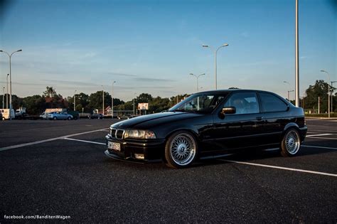 Black Bmw E36 Compact On Oem Bmw Styling 5 Bbs Rs Wheels Bmw E36