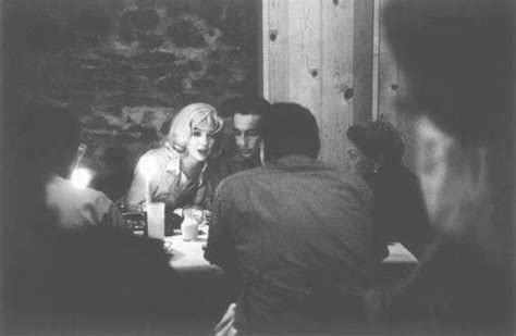 Marilyn And Montgomery Clift At Dinner During The Filming Of The