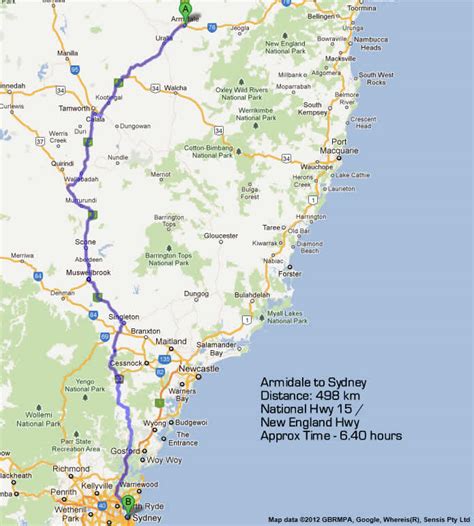 Road Maps Brisbane To Sydney Road Map 2 2