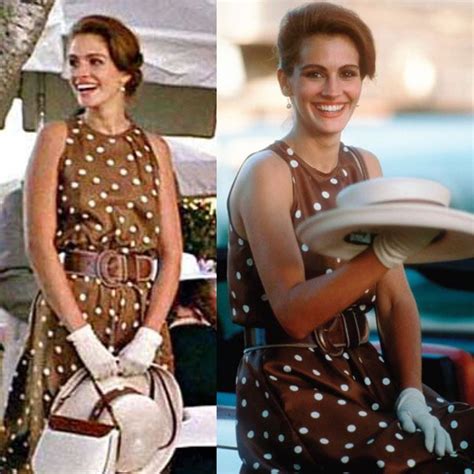 The Brown Dress With White Polka Dots Worn By Julia Roberts In The Polo