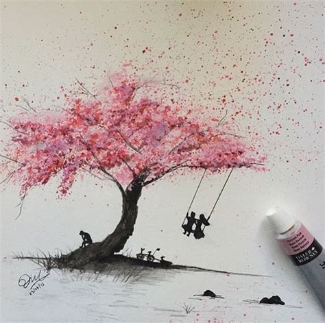10 Arbol De Sakura Dibujo