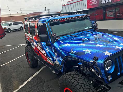 Usa Flag Jeep Vehicle Wrap Jeep Cars Jeep Car Wrap