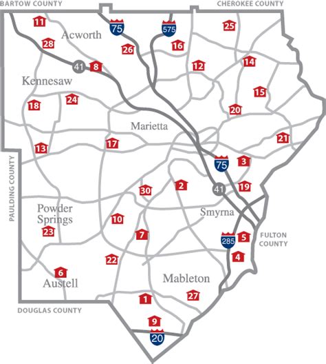 Cobb County Map Gadgets 2018