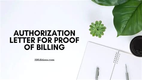 Authorization Letter For Proof Of Billing Get Free Letter Templates