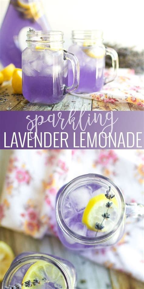 Sparkling Lavender Lemonade Recipe Lemonade Drinks Lavender