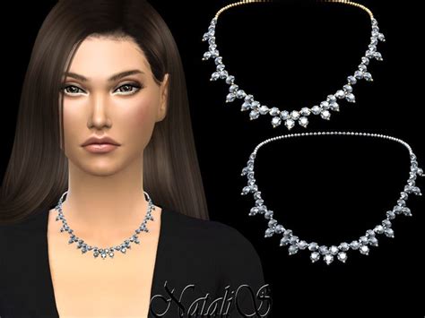Sims 4 — Natalisdiamond Cluster Necklace By Natalissims — Natalis