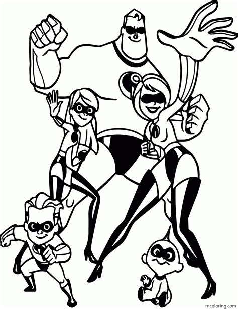Incredibles Coloring Book 2 Coloring Pages