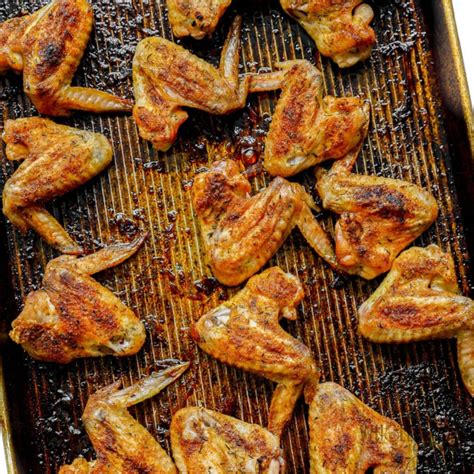 baked whole chicken wings easy and crispy wholesome yum