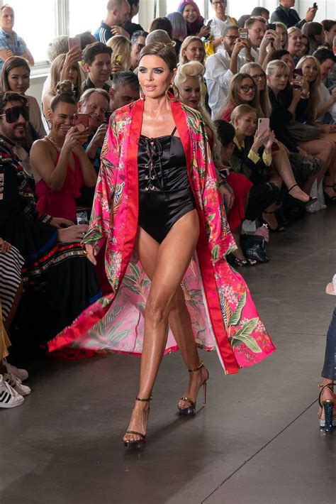 By justin enriquez and christine rendon for dailymail.com. LISA RINNA at Kyle & Shahida Runway Show at NYFW in New ...