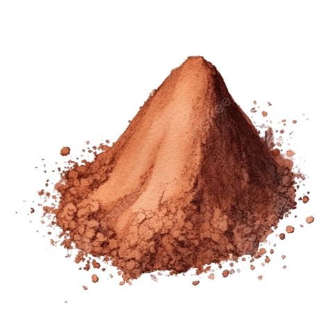 Watercolor Cocoa Powder Cacao Cocoa Powder Png Transparent Image And
