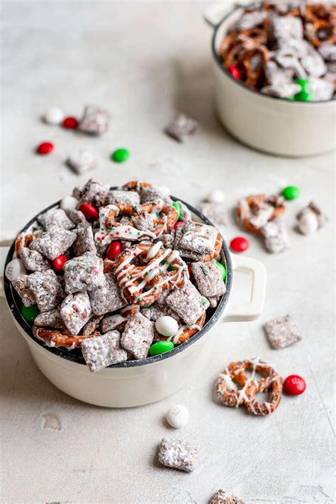 Our christmas puppy chow is a fun and festive treat that everyone in your family is sure to love! Christmas Puppy Chow | A Cookie Named Desire